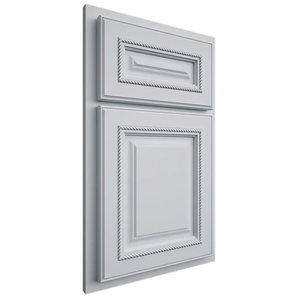 Shiloh Cabinetry Partial Overlay Manchester Paintable Niebla Azul Door