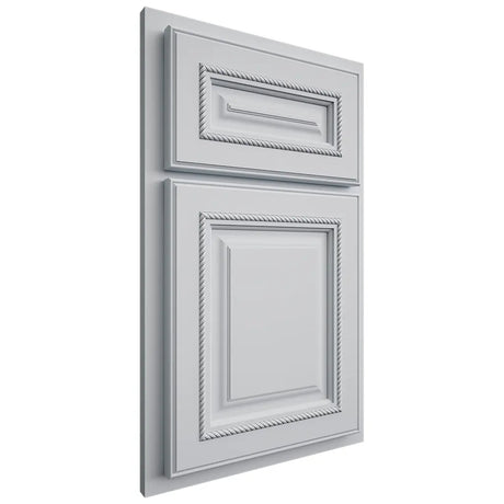 Shiloh Cabinetry Partial Overlay Manchester Paintable Niebla Azul Door
