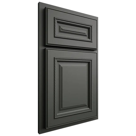Shiloh Cabinetry Partial Overlay Manchester Paintable Pewter Green Door