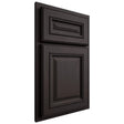 Shiloh Cabinetry Partial Overlay Manchester Poplar Plain Cut Carbon Door