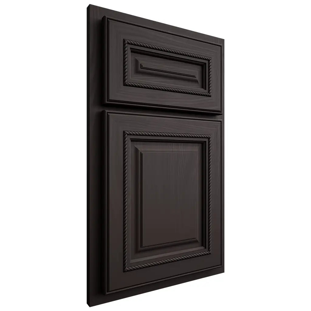 Shiloh Cabinetry Partial Overlay Manchester Poplar Plain Cut Carbon Door
