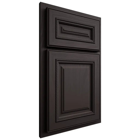 Shiloh Cabinetry Partial Overlay Manchester Poplar Plain Cut Carbon Door