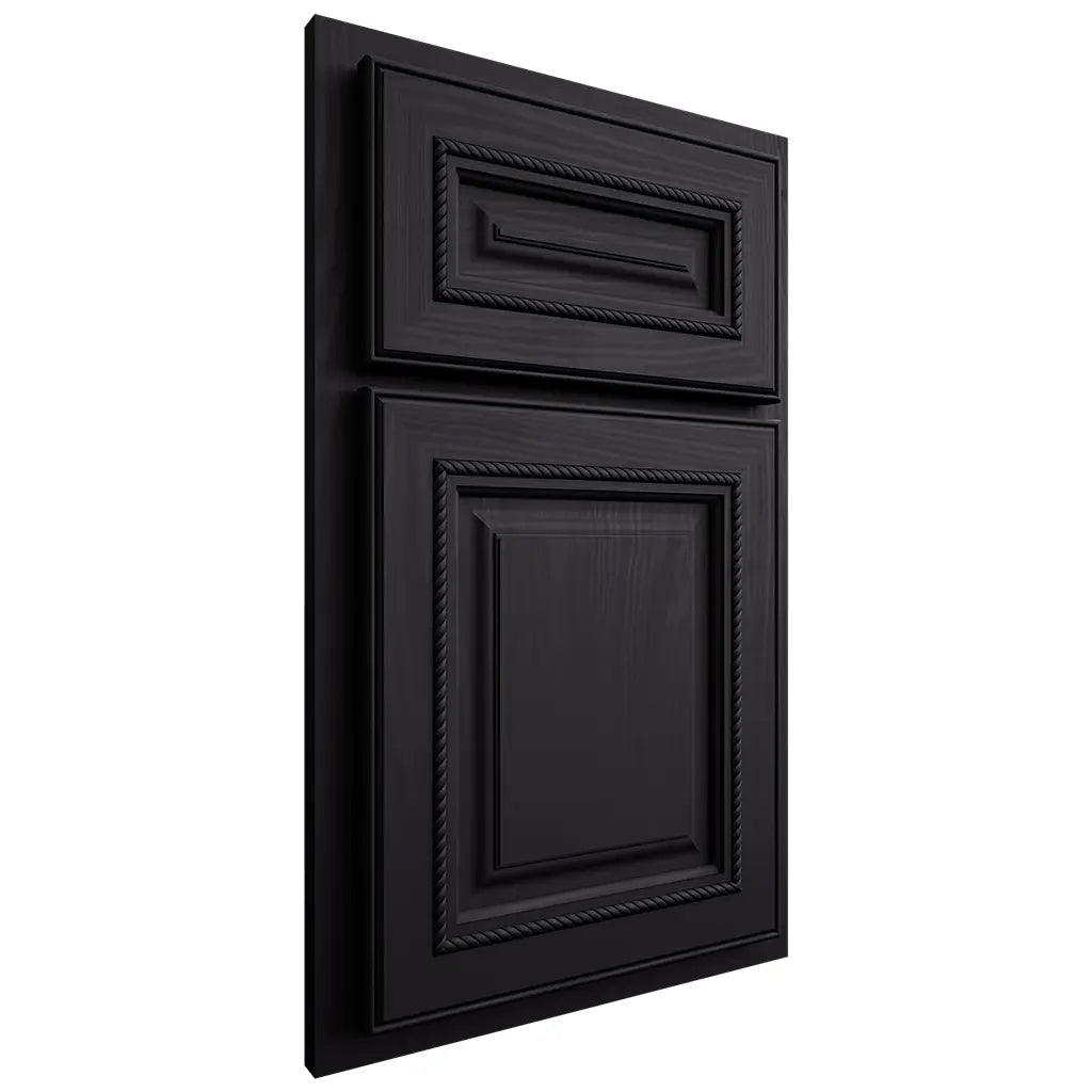 Shiloh Cabinetry Partial Overlay Manchester Poplar Plain Cut Harbor Door