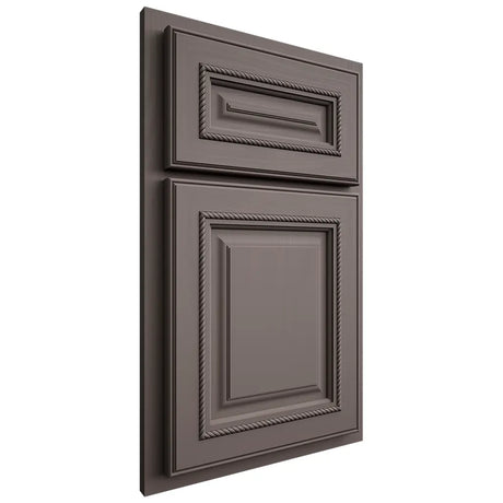 Shiloh Cabinetry Partial Overlay Manchester Poplar Plain Cut Heatherstone Door