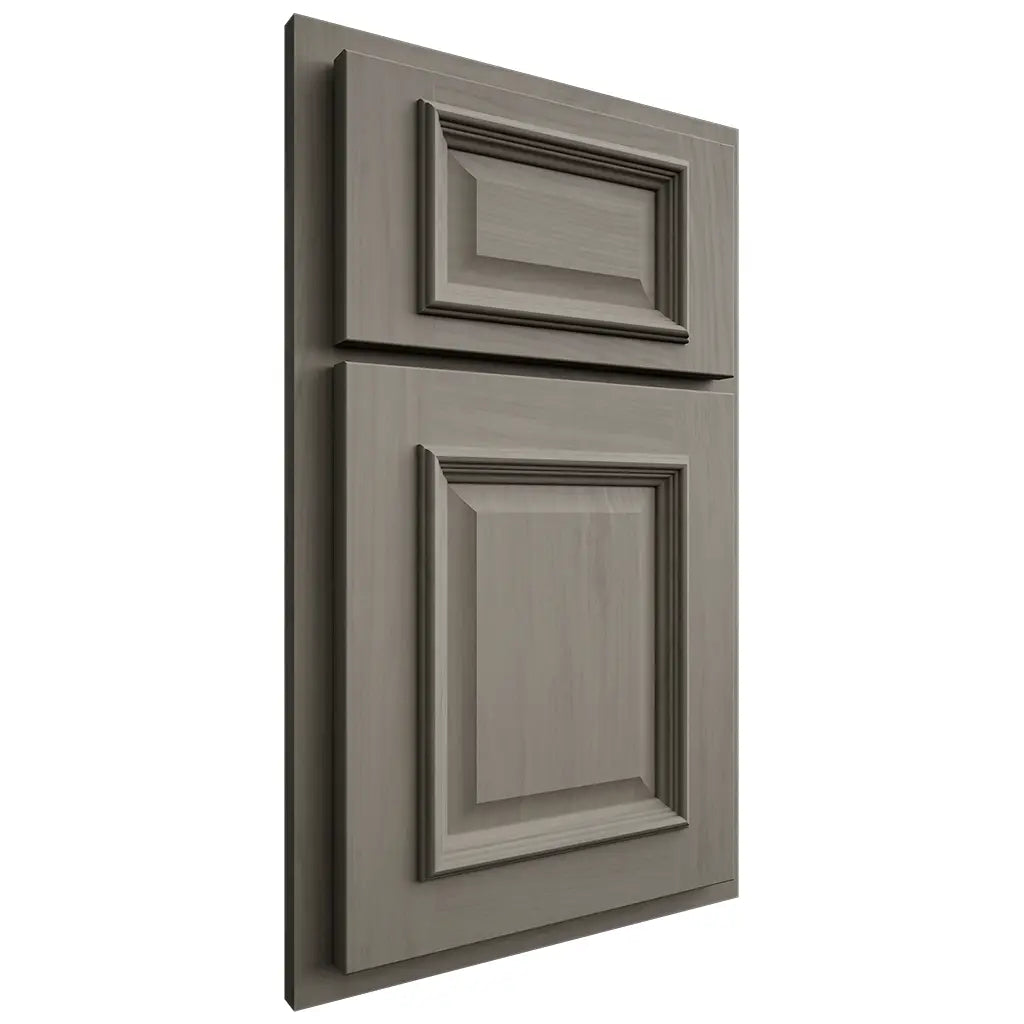 Shiloh Cabinetry Partial Overlay Montgomery Alder Plain Cut Thyme Door