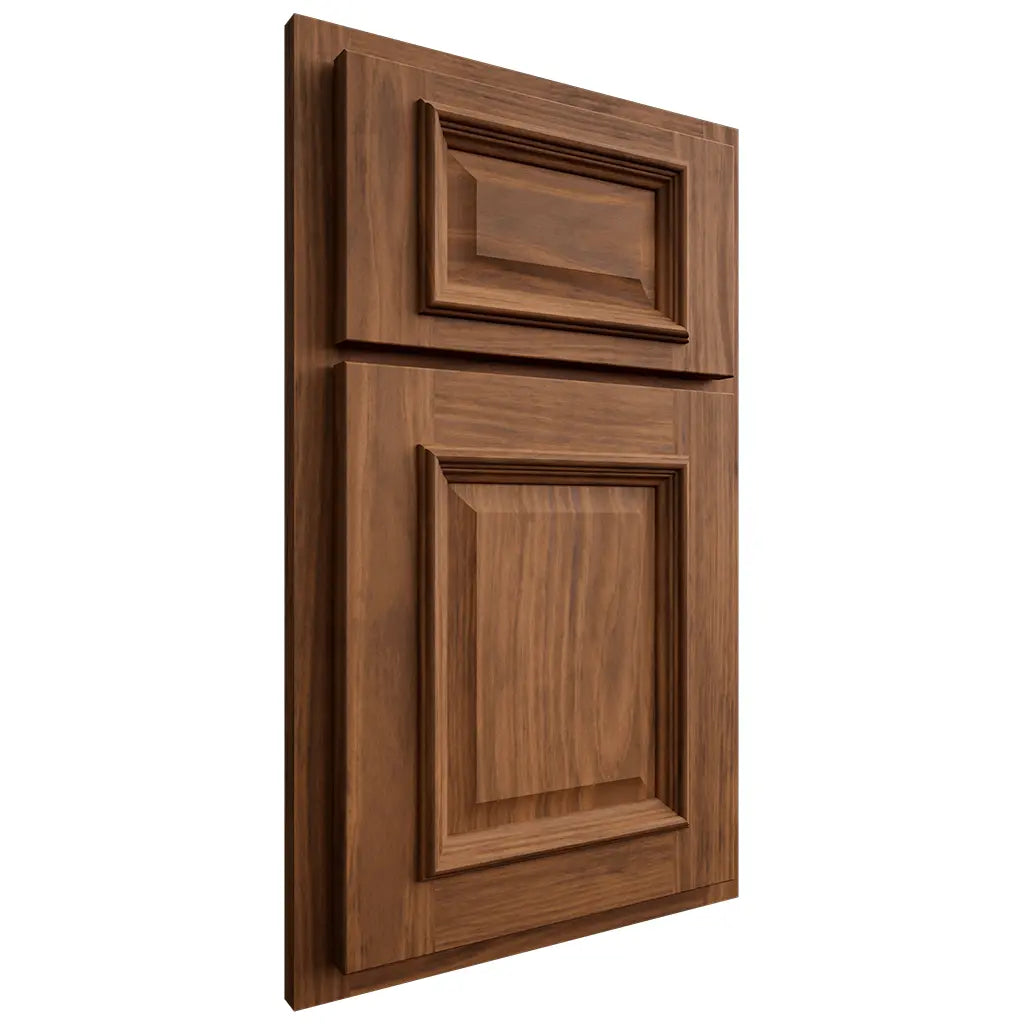 Shiloh Cabinetry Partial Overlay Montgomery Cherry Plain Cut Carob Door