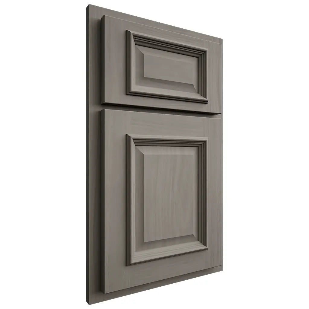 Shiloh Cabinetry Partial Overlay Montgomery Cherry Plain Cut Thyme Door