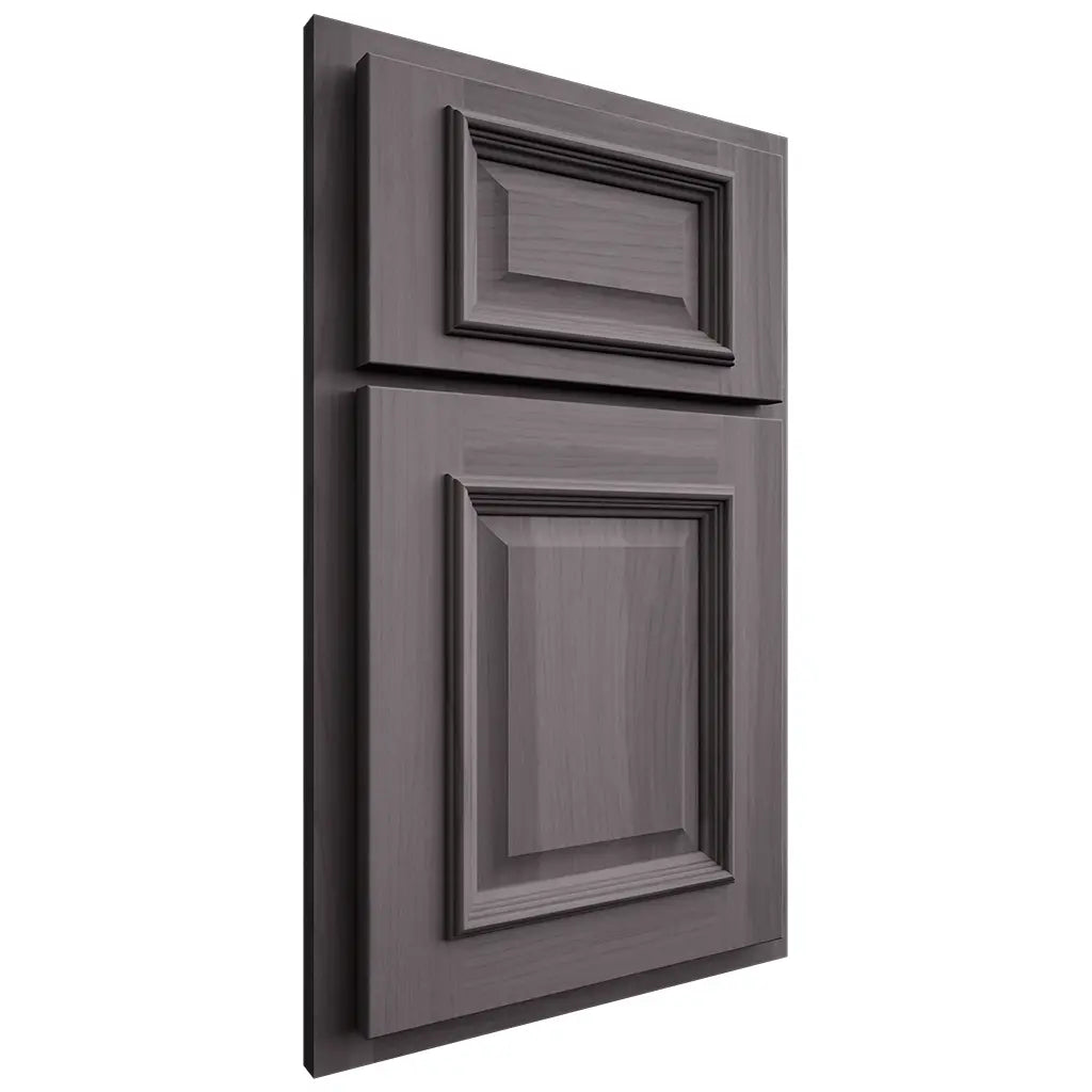 Shiloh Cabinetry Partial Overlay Montgomery Hickory Plain Cut Cadet Door