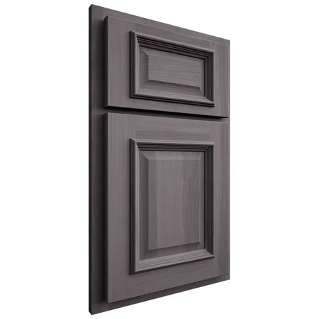 Shiloh Cabinetry Partial Overlay Montgomery Hickory Plain Cut Cadet Door