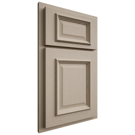Shiloh Cabinetry Partial Overlay Montgomery Maple Plain Cut Pebble Door