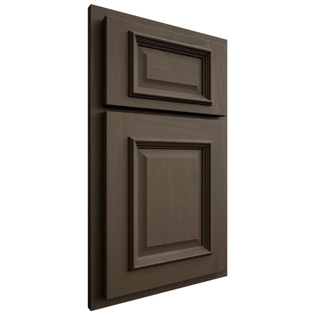 Shiloh Cabinetry Partial Overlay Montgomery Maple Plain Cut Perfect Brown Door