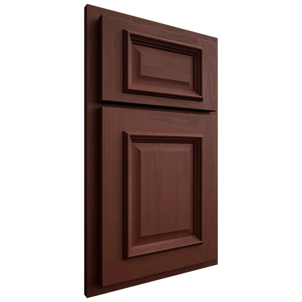 Shiloh Cabinetry Partial Overlay Montgomery Maple Plain Cut Sable Door