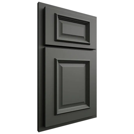 Shiloh Cabinetry Partial Overlay Montgomery Paintable Pewter Green Door