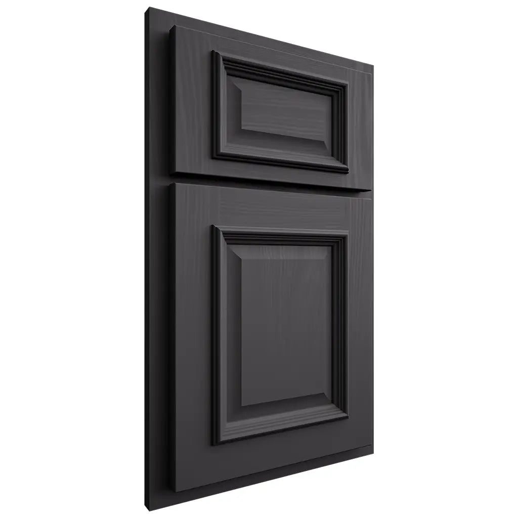 Shiloh Cabinetry Partial Overlay Montgomery Poplar Plain Cut Cadet Door