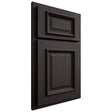 Shiloh Cabinetry Partial Overlay Montgomery Poplar Plain Cut Carbon Door