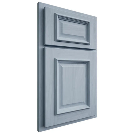 Shiloh Cabinetry Partial Overlay Montgomery Poplar Plain Cut Sky Door