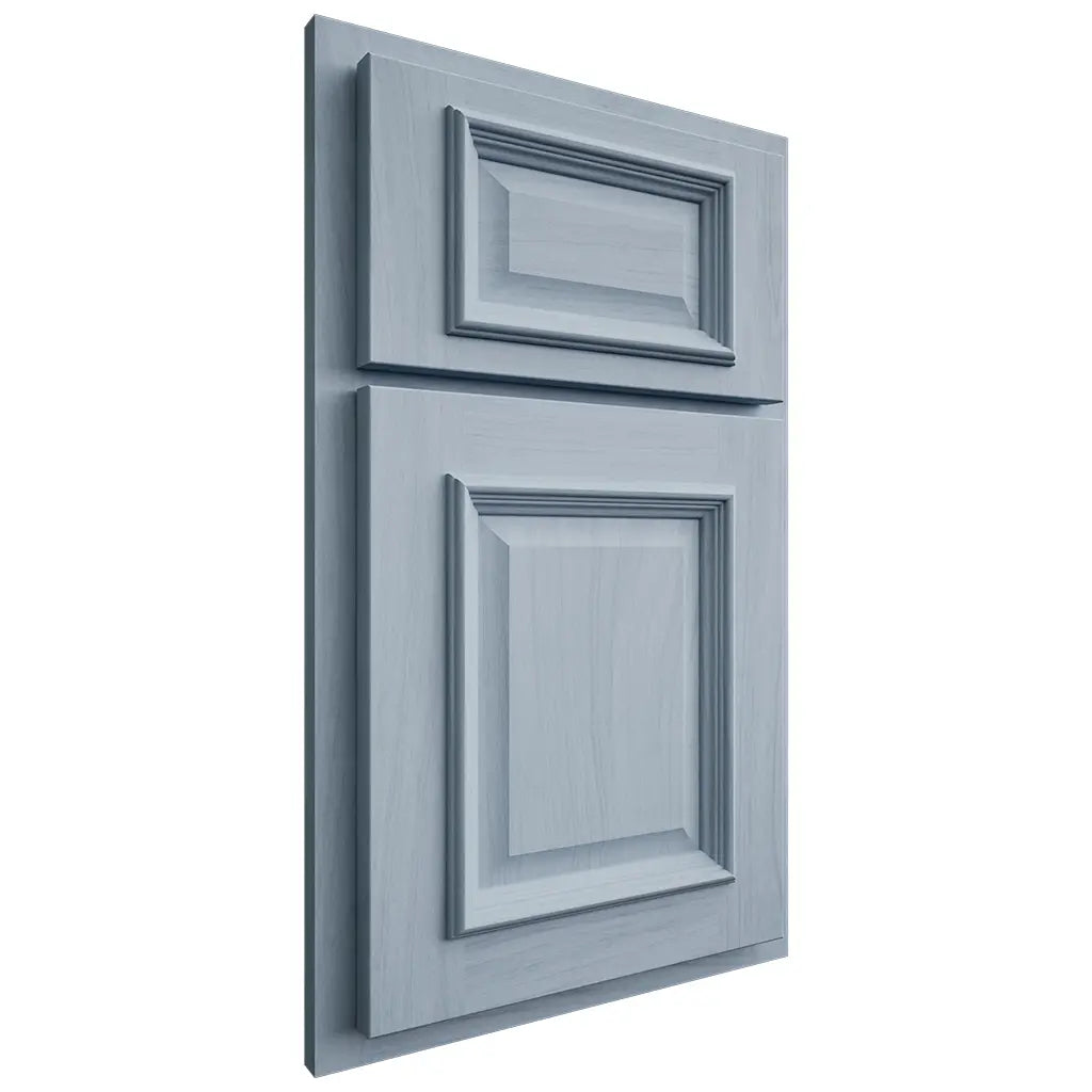 Shiloh Cabinetry Partial Overlay Montgomery Poplar Plain Cut Sky Door