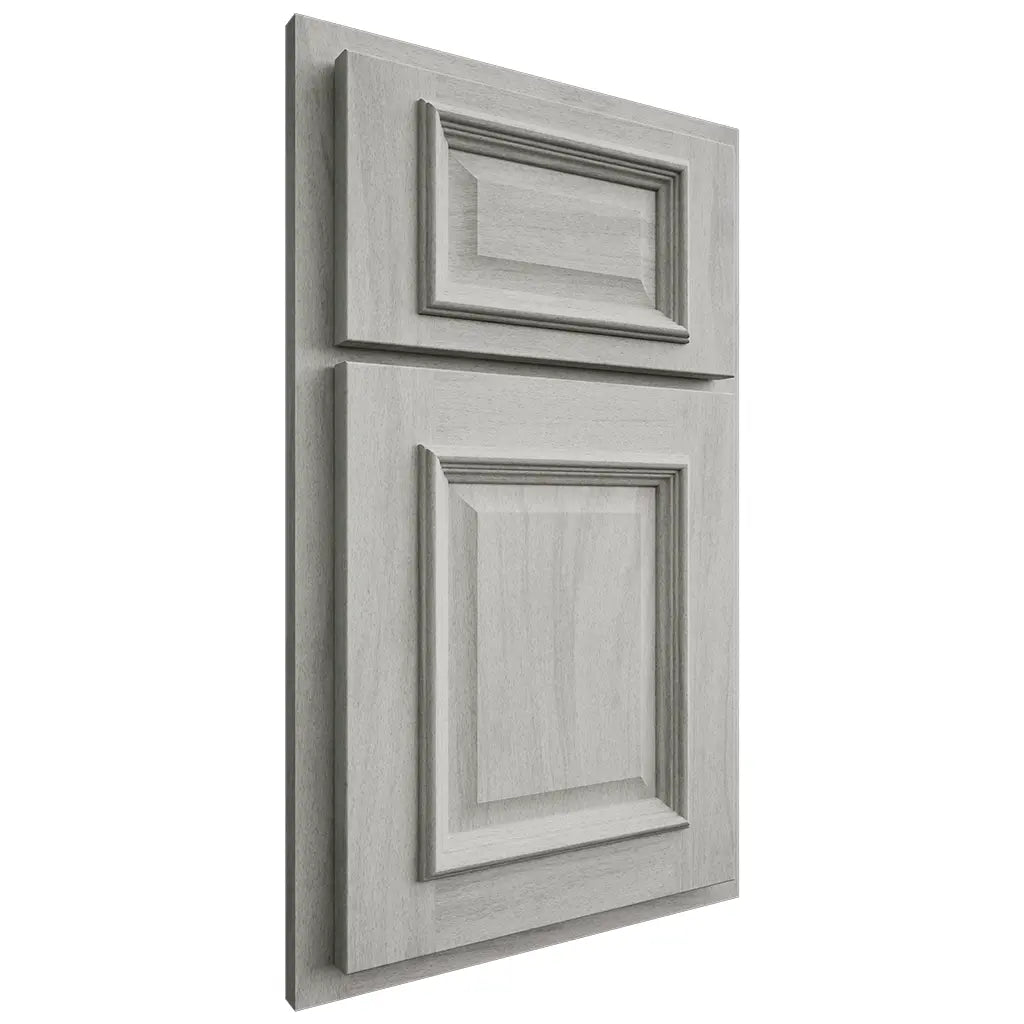 Shiloh Cabinetry Partial Overlay Montgomery Poplar Plain Cut Stratus Door