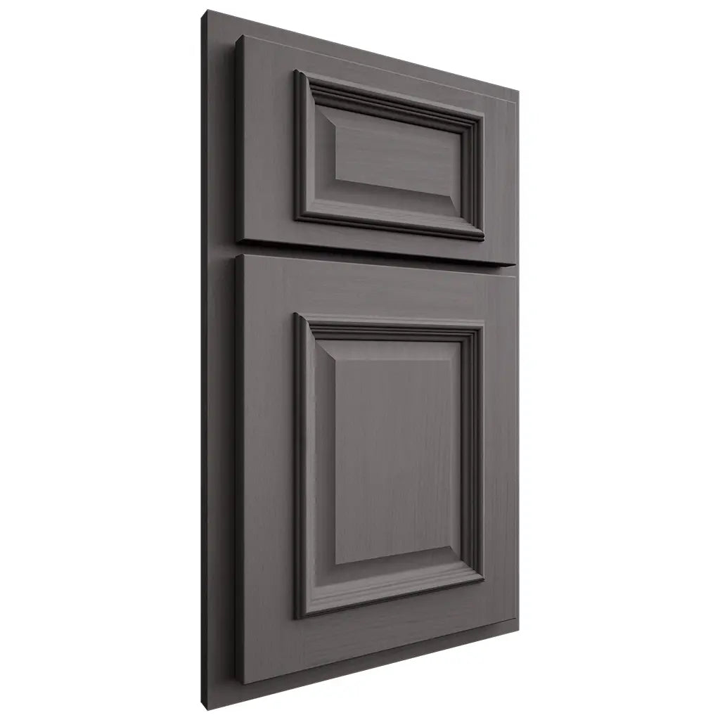 Shiloh Cabinetry Partial Overlay Montgomery Walnut Plain Cut Cadet Door