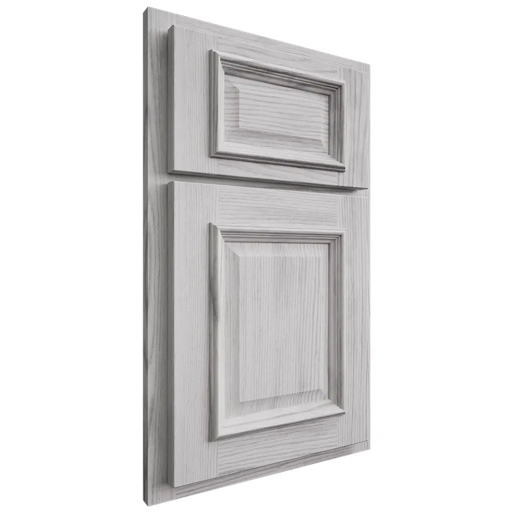 Shiloh Cabinetry Partial Overlay Montgomery Walnut Plain Cut Stratus Door