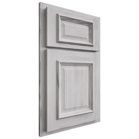 Shiloh Cabinetry Partial Overlay Montgomery Walnut Plain Cut Stratus Door