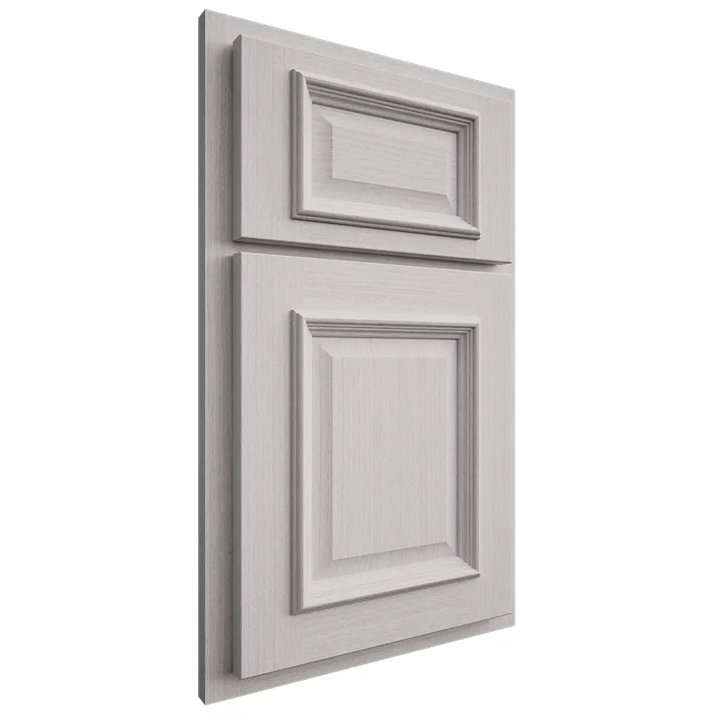 Shiloh Cabinetry Partial Overlay Montgomery White Oak Rift Cut Cotton Door