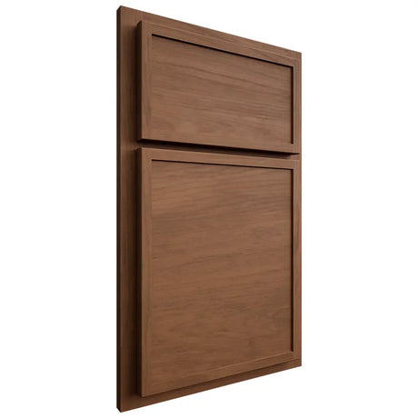 Shiloh Cabinetry Partial Overlay Napa Horizontal Alder Plain Cut Cola Door