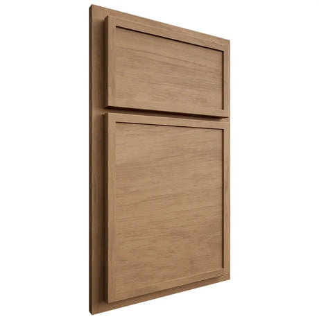 Shiloh Cabinetry Partial Overlay Napa Horizontal Alder Plain Cut Dusty Road Door