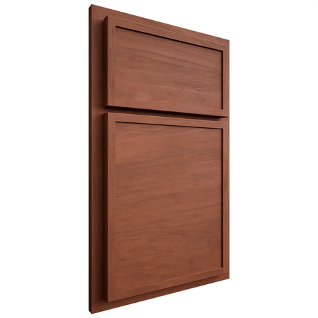 Shiloh Cabinetry Partial Overlay Napa Horizontal Alder Plain Cut Sierra Door