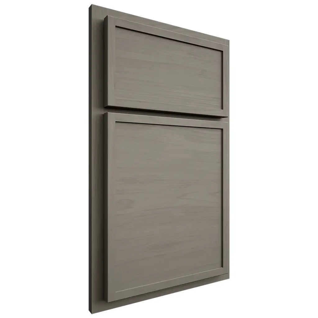 Shiloh Cabinetry Partial Overlay Napa Horizontal Alder Plain Cut Thyme Door