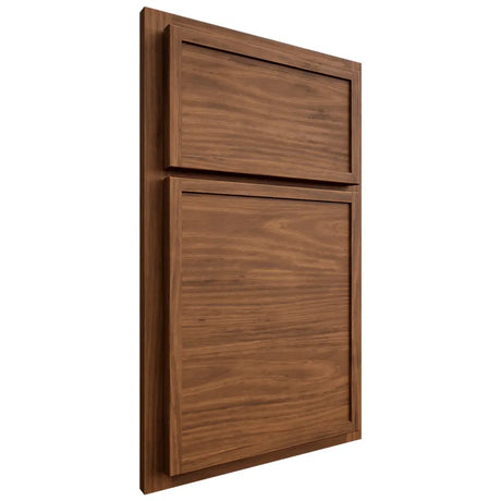 Shiloh Cabinetry Partial Overlay Napa Horizontal Cherry Plain Cut Carob Door