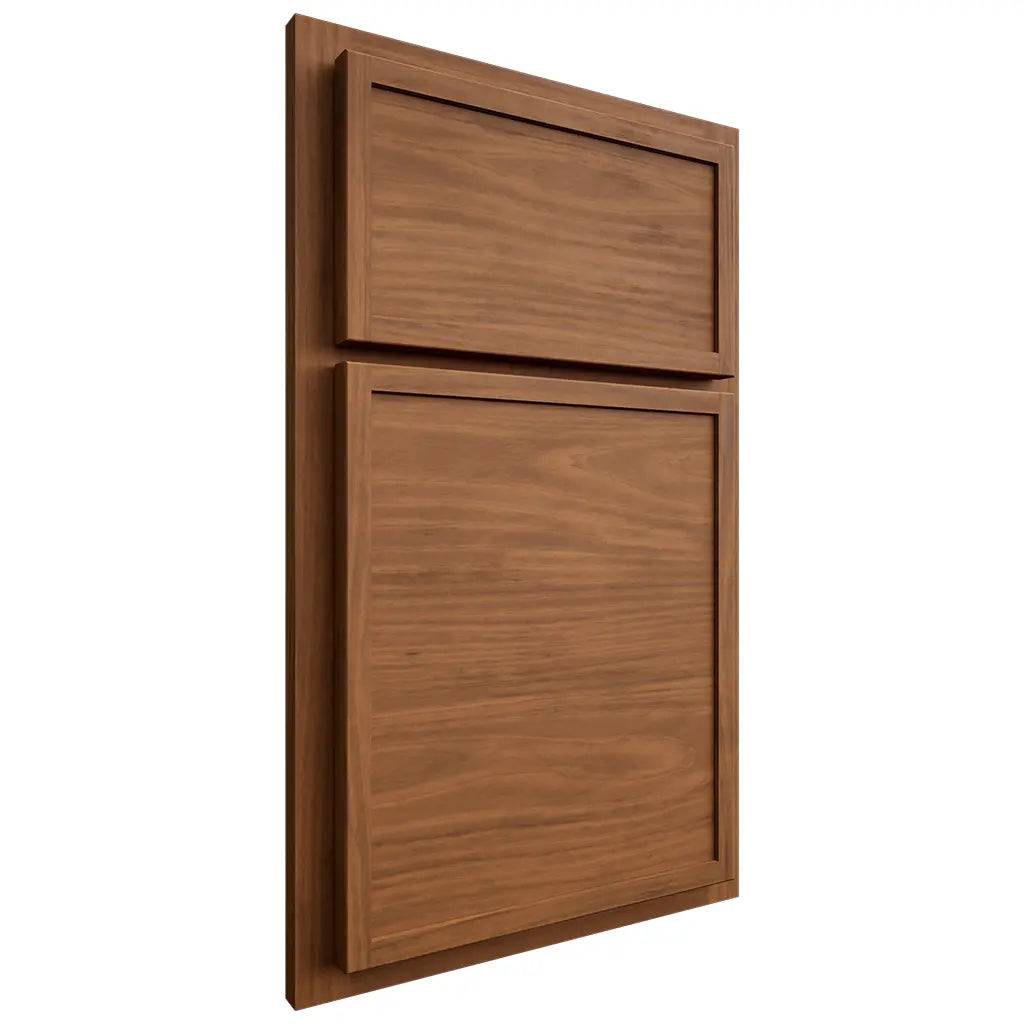Shiloh Cabinetry Partial Overlay Napa Horizontal Cherry Plain Cut Coffee Door