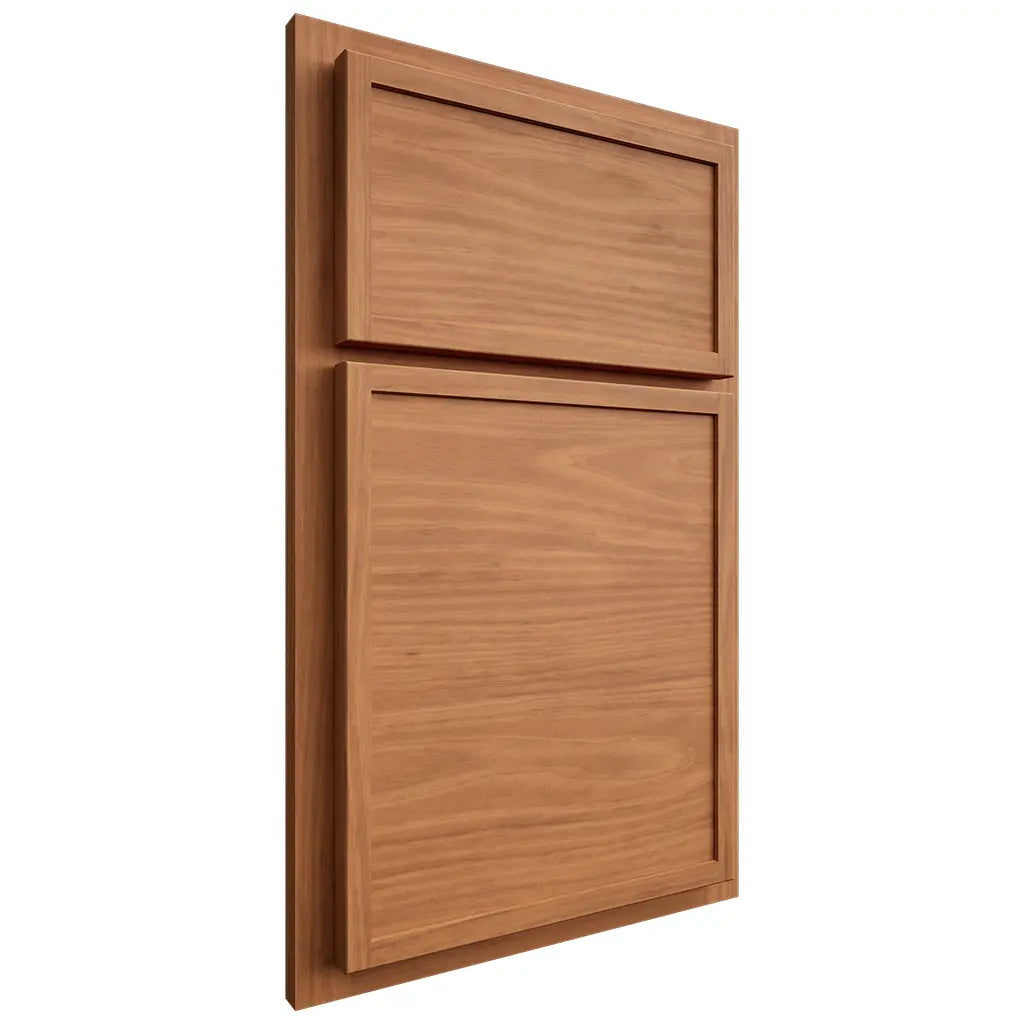 Shiloh Cabinetry Partial Overlay Napa Horizontal Cherry Plain Cut Medium Door