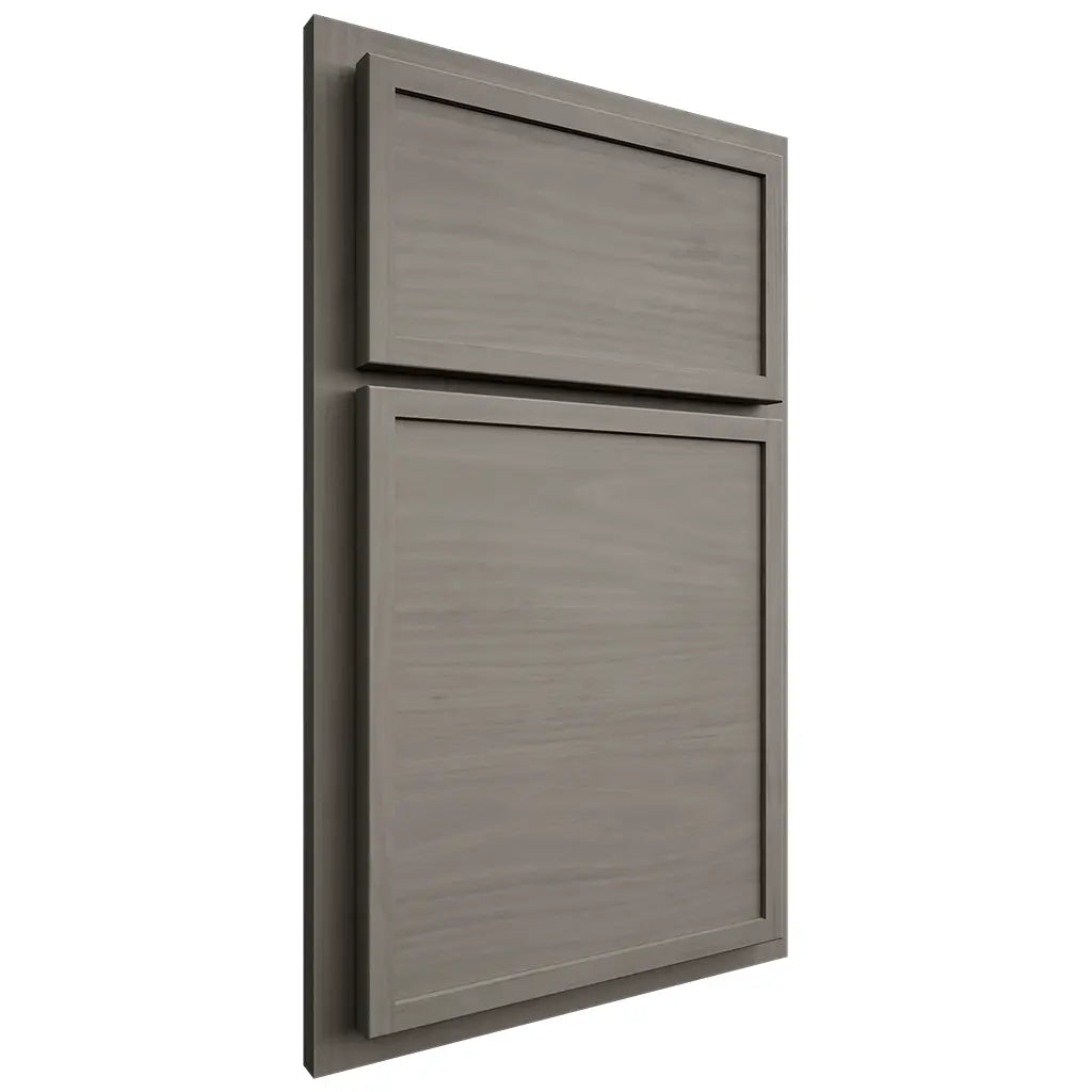 Shiloh Cabinetry Partial Overlay Napa Horizontal Cherry Plain Cut Thyme Door