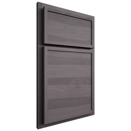 Shiloh Cabinetry Partial Overlay Napa Horizontal Hickory Plain Cut Cadet Door