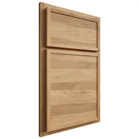 Shiloh Cabinetry Partial Overlay Napa Horizontal Hickory Plain Cut Natural Door
