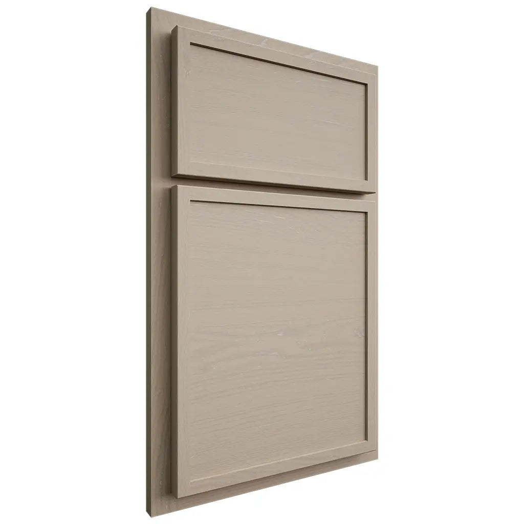 Shiloh Cabinetry Partial Overlay Napa Horizontal Maple Plain Cut Pebble Door