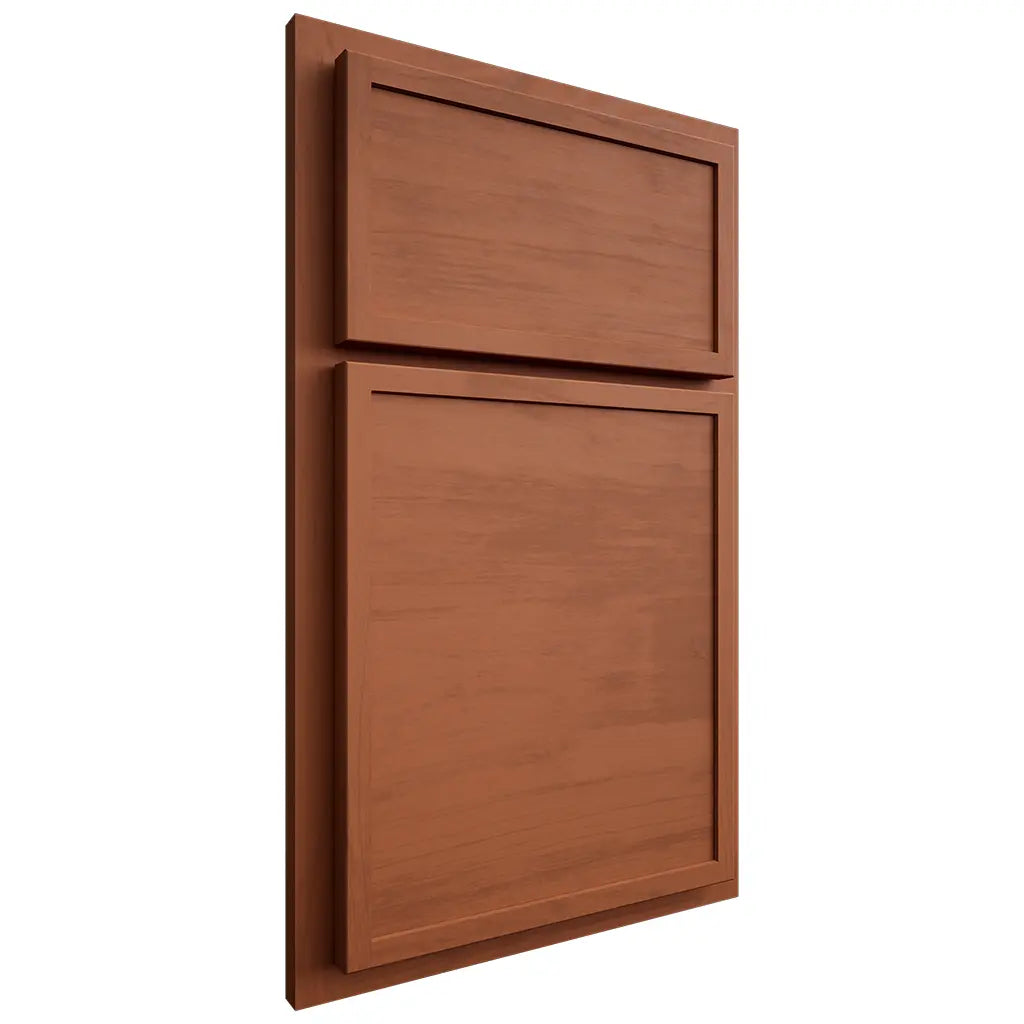 Shiloh Cabinetry Partial Overlay Napa Horizontal Maple Plain Cut Spice Door