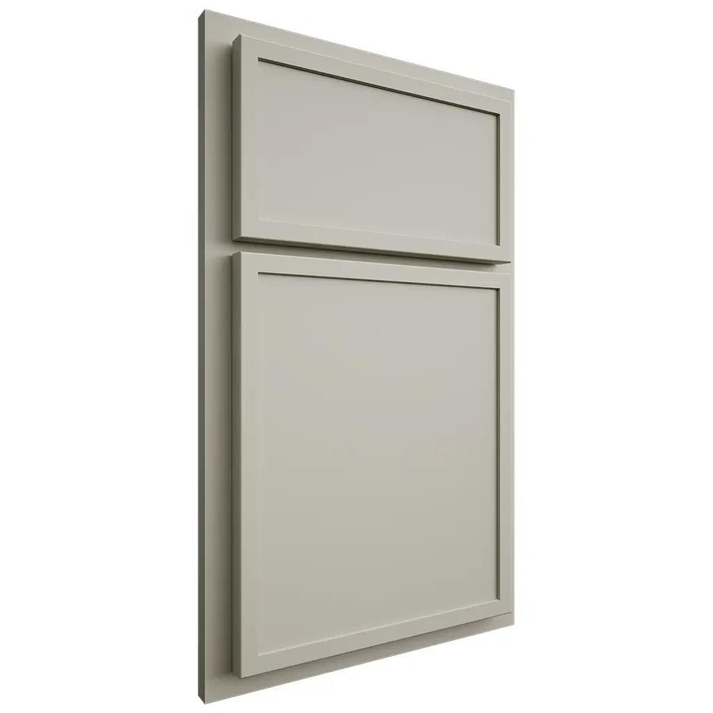Shiloh Cabinetry Partial Overlay Napa Horizontal Paintable Clary Sage Door