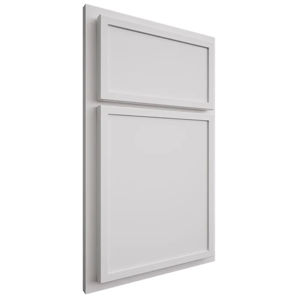 Shiloh Cabinetry Partial Overlay Napa Horizontal Paintable Polar Door