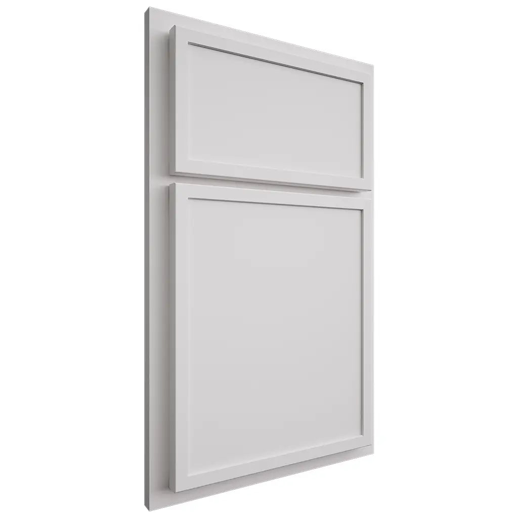 Shiloh Cabinetry Partial Overlay Napa Horizontal Paintable Pure White Door