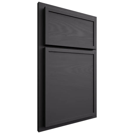 Shiloh Cabinetry Partial Overlay Napa Horizontal Poplar Plain Cut Cadet Door