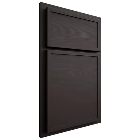 Shiloh Cabinetry Partial Overlay Napa Horizontal Poplar Plain Cut Carbon Door