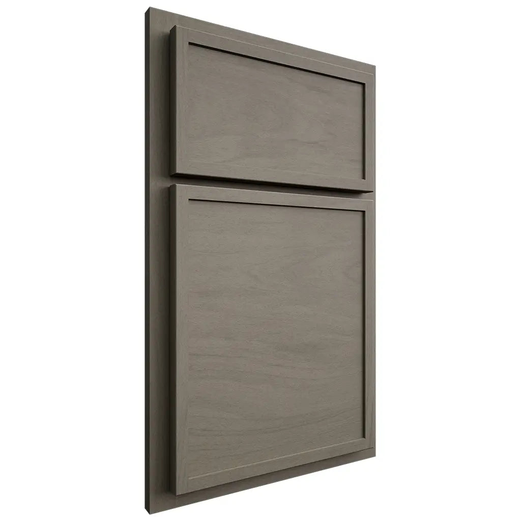 Shiloh Cabinetry Partial Overlay Napa Horizontal Poplar Plain Cut Thyme Door