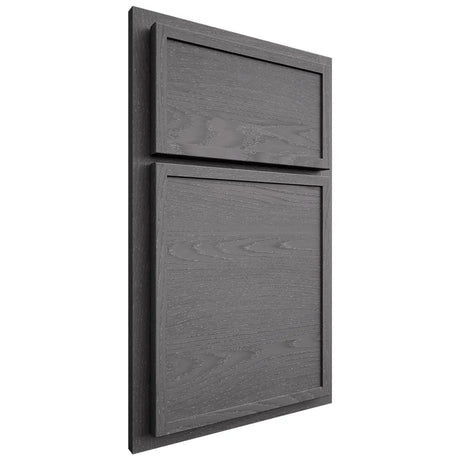 Shiloh Cabinetry Partial Overlay Napa Horizontal Red Oak Plain Cut Cadet Door