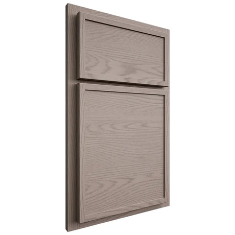 Shiloh Cabinetry Partial Overlay Napa Horizontal Red Oak Plain Cut Sterling Door