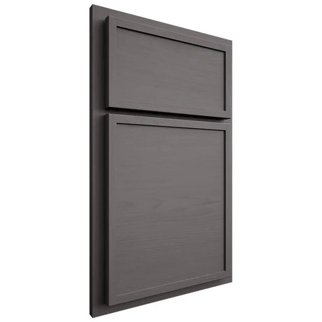 Shiloh Cabinetry Partial Overlay Napa Horizontal Walnut Plain Cut Cadet Door