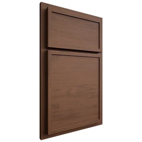 Shiloh Cabinetry Partial Overlay Napa Horizontal Walnut Plain Cut Natural Door