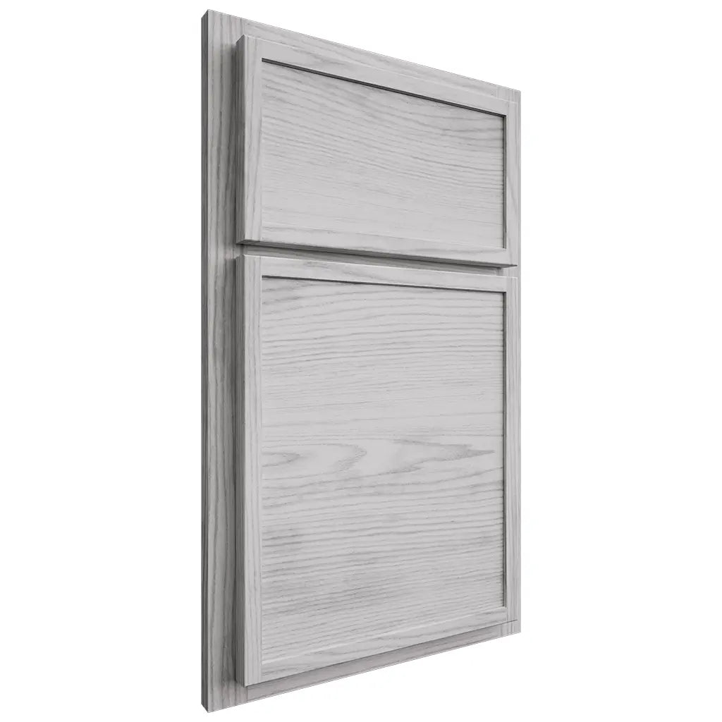 Shiloh Cabinetry Partial Overlay Napa Horizontal Walnut Plain Cut Stratus Door