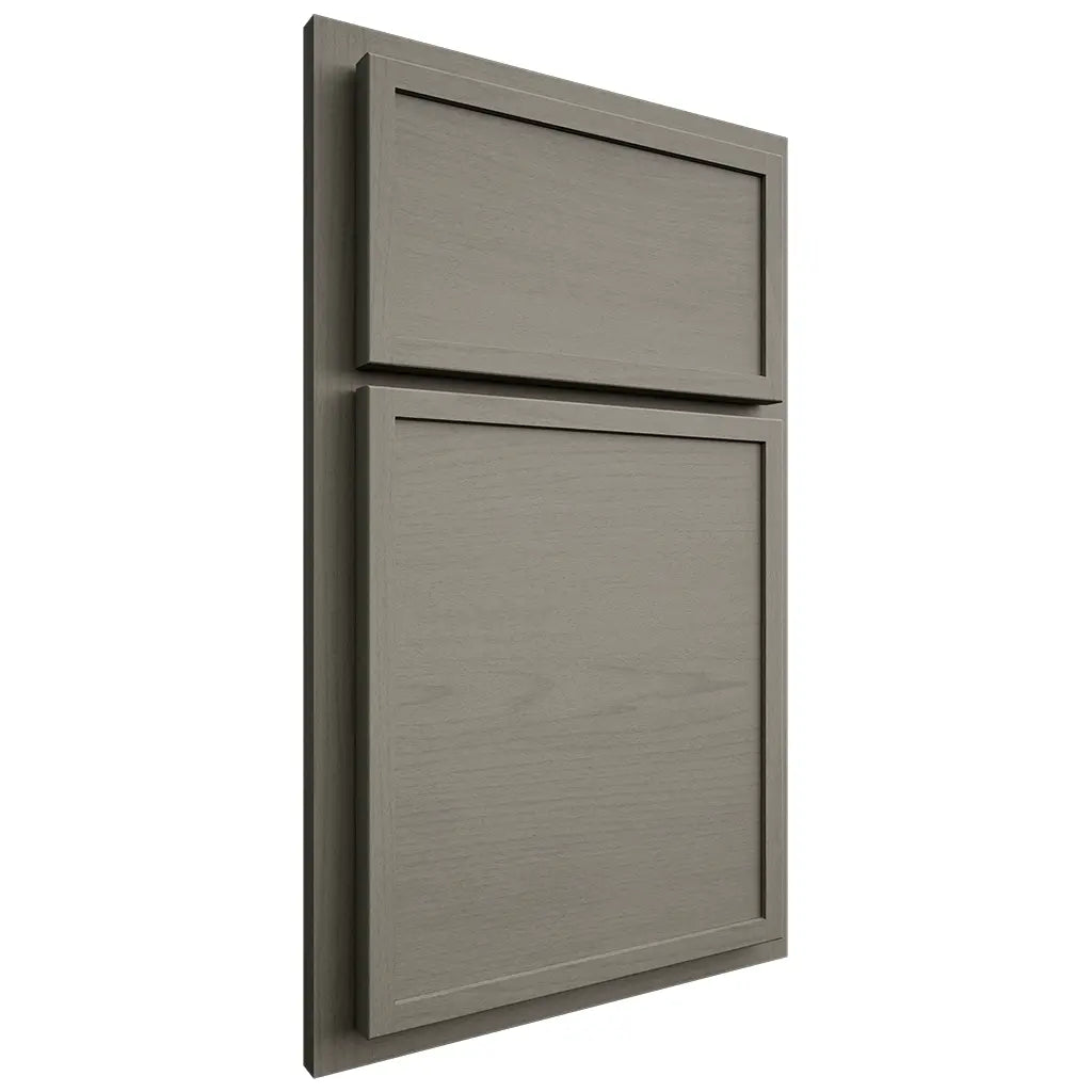 Shiloh Cabinetry Partial Overlay Napa Horizontal Walnut Plain Cut Thyme Door